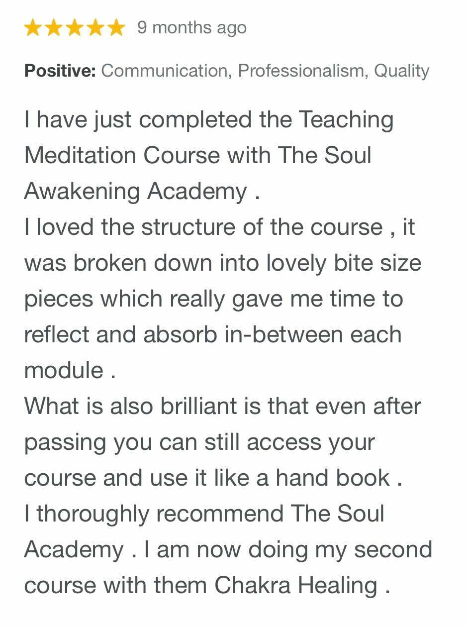 meditation teacher diploma course
